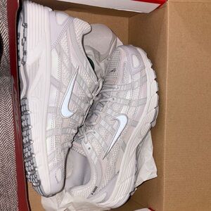 Nike Light Gray and White Running Shoes